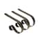 Original MantleClip® Holly Antique Brass Stocking Holders, 3ct.